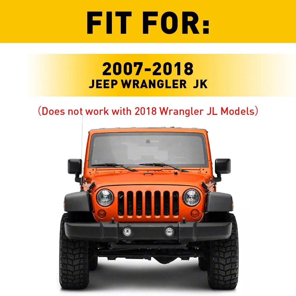 2 Locking Hood Catches for Jeep Wrangler JK (2007-2018)