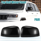 1 Pair Gloss Black Top Half Mirror Cover for Jeep Grand Cherokee (2011–2019)