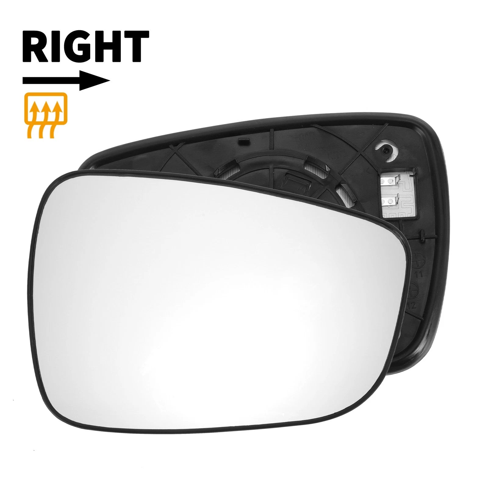 Heated Right Side Mirror Glass for Hyundai Accent (2011–2017)