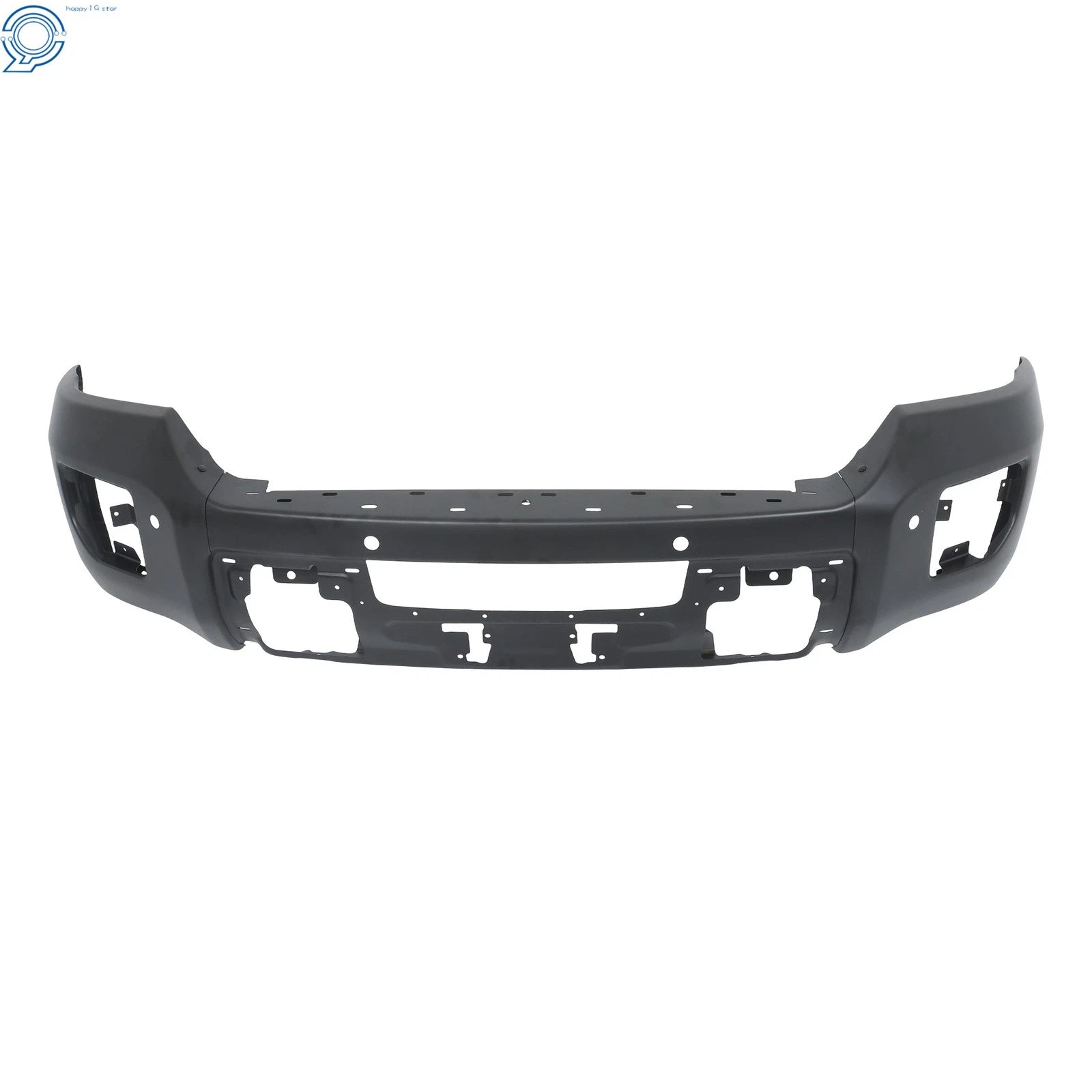 Split Black Front Bumper with Sensor Hole for GMC Sierra 2500 HD 3500 HD (2015-2019)