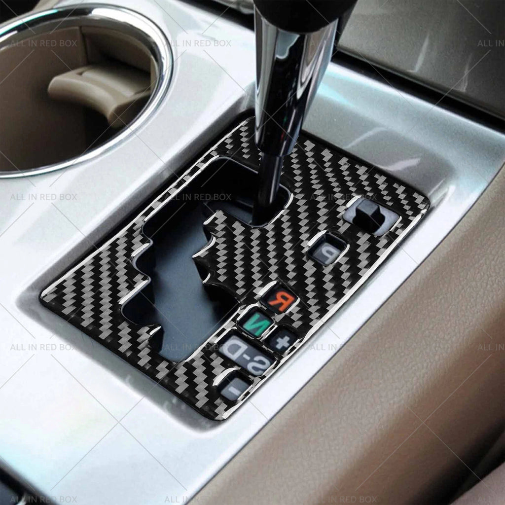 2pcs Carbon Fiber Gear Shift Console Trim for Toyota Kluger (2008–2013)