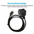 OBD2 16 Pin to USB Adapter Cable for Cars (1996–Present)