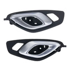 2 x Front Left & Right Inner Door Handle Silver for Chevrolet Camaro (2016–2020)