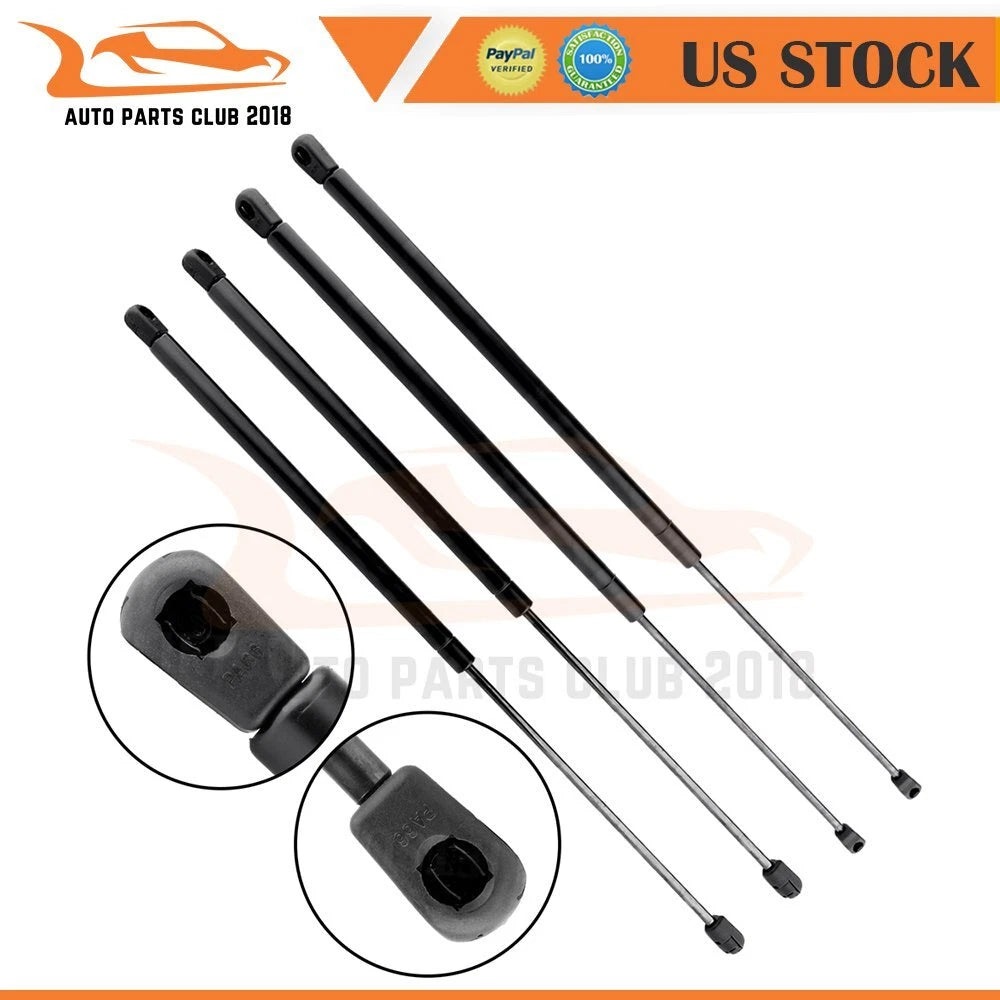 2 Hatch & 2 Hood Lift Supports for Volkswagen Beetle (1998–2010)