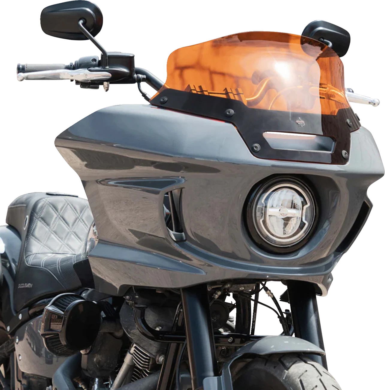 Klock Werks 6" Kolor Flare Sport Windshield for FXLRST (2023) - Orange KWW-02-0623