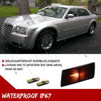 Smoke Lens Front Side Marker Lights for Chrysler 300 (2005–2010) with Amber LED