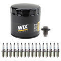 Wix Engine Oil Filter & NGK 16 Spark Plugs Kit for Dodge Challenger Charger Durango (V8)