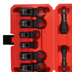 Set of 8 Flexible Head Crowfoot Wrenches for Fuel Injector Brake Line