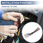 Set of 2 Car Stereo CD Player Wiring Harness for Dodge Stealth (1994–1996)