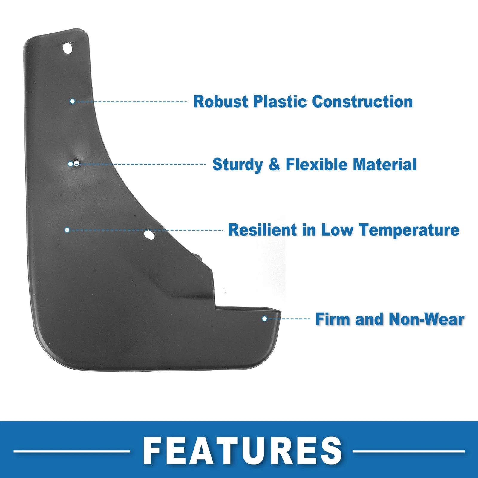 Set of 2 Front & Rear Mud Flap Splash Guards for Nissan Kicks P15 (2016–2023)