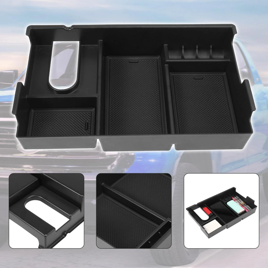 Center Console Organizer Armrest Storage Box Tray for Toyota Tundra (2007–2019)
