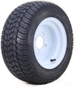 Libra 205/50-10 Golf Cart Tire Rim 4-Ply 4 Lugs 4" PCD White 14002