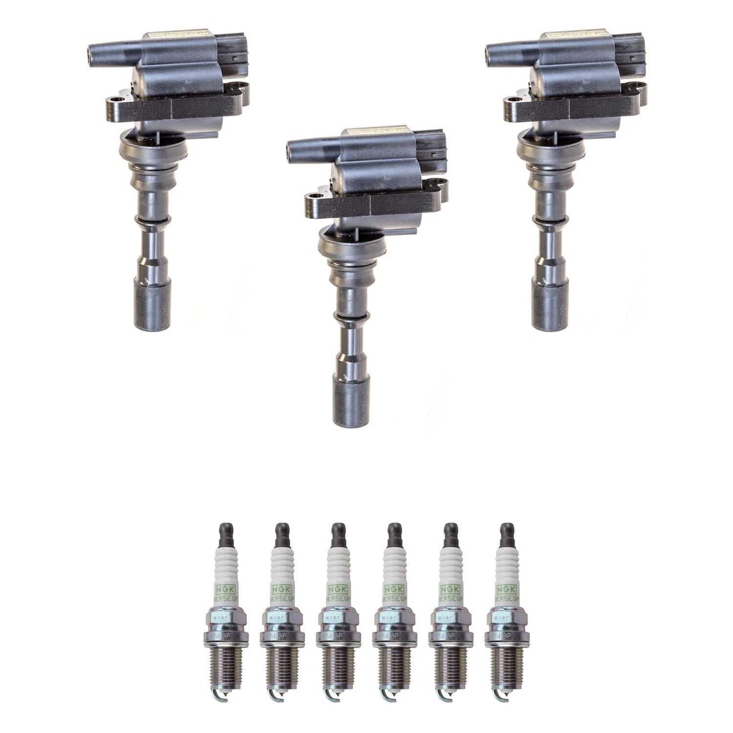 Set of 3 Ignition Coils & 6 NGK Platinum Spark Plugs for Sedona XG300 (2002–2006)