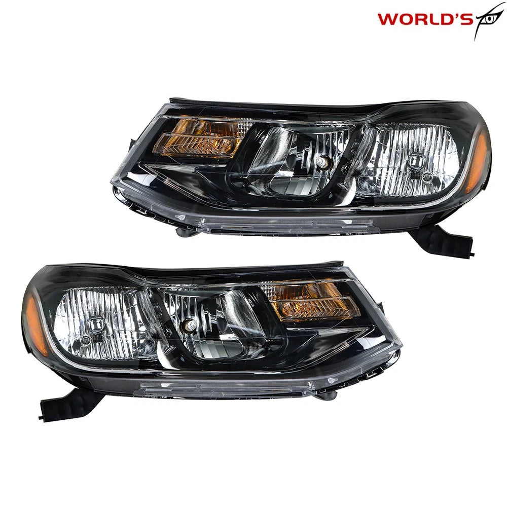 Set of 2 Halogen Headlights for Chevrolet Trax (2017–2020) Chrome Housing