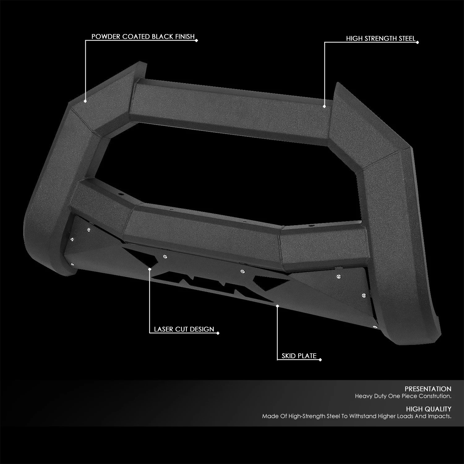 Front Bumper Bull Bar Grill Guard for Dodge Ram 1500-3500 (2002–2009)