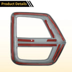 Fog Light Cover Trim Set of 2 for Chevrolet Colorado  Carbon Fiber Black