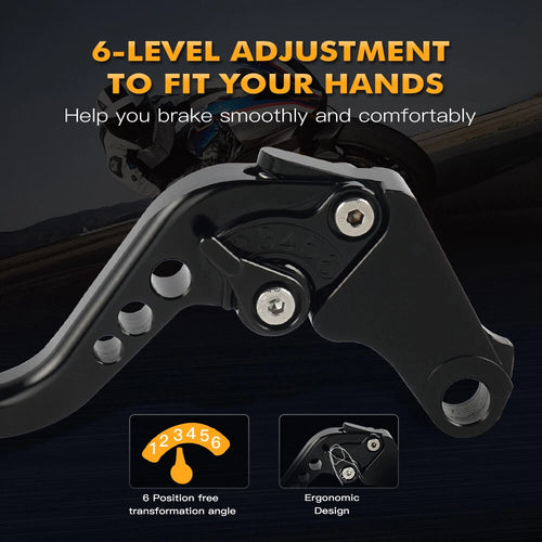 1 Pair CNC Brake Clutch Levers for Suzuki GSX1300R Hayabusa (2008–2017)