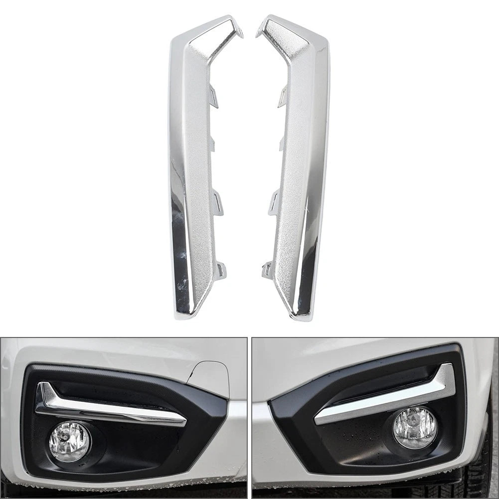 2pcs Fog Light Trim Molding Chrome for Subaru Forester (2017–2018)