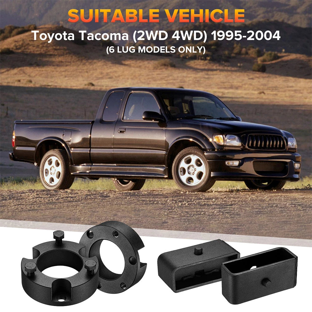 Front 3" & Rear 2" Leveling Lift Kits for Toyota Tacoma (2004)