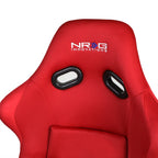 NRG Bucket Racing Seat with Cushion for Universal Fit (Fiberglass/Woven)