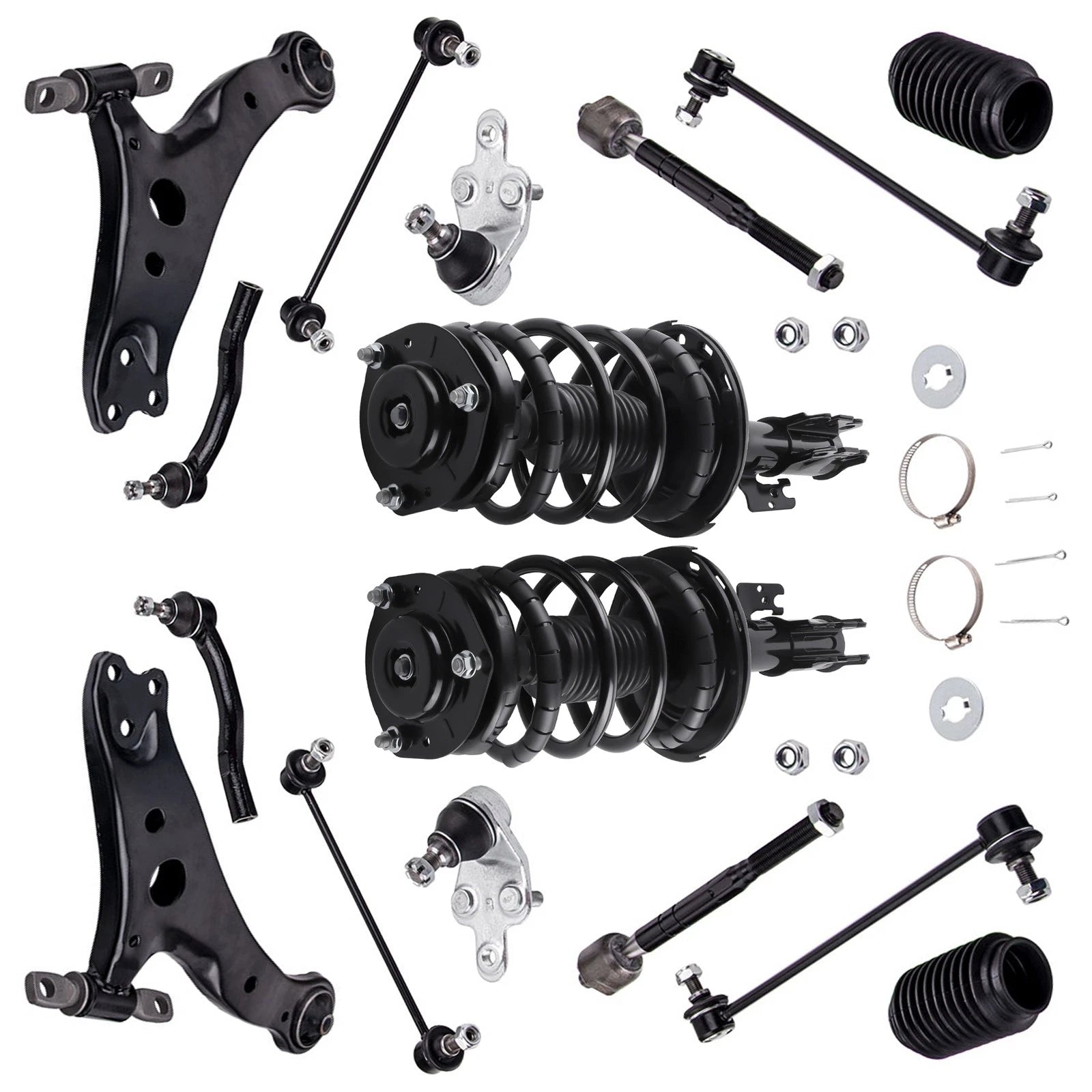 Front Struts Coil Springs w/ Control Arms for Toyota Camry (2007–2011)