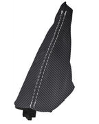 Manual Shift Boot Cover for Dodge Ram 2500 3500 (2003–2012) Carbon Fiber White Stitch