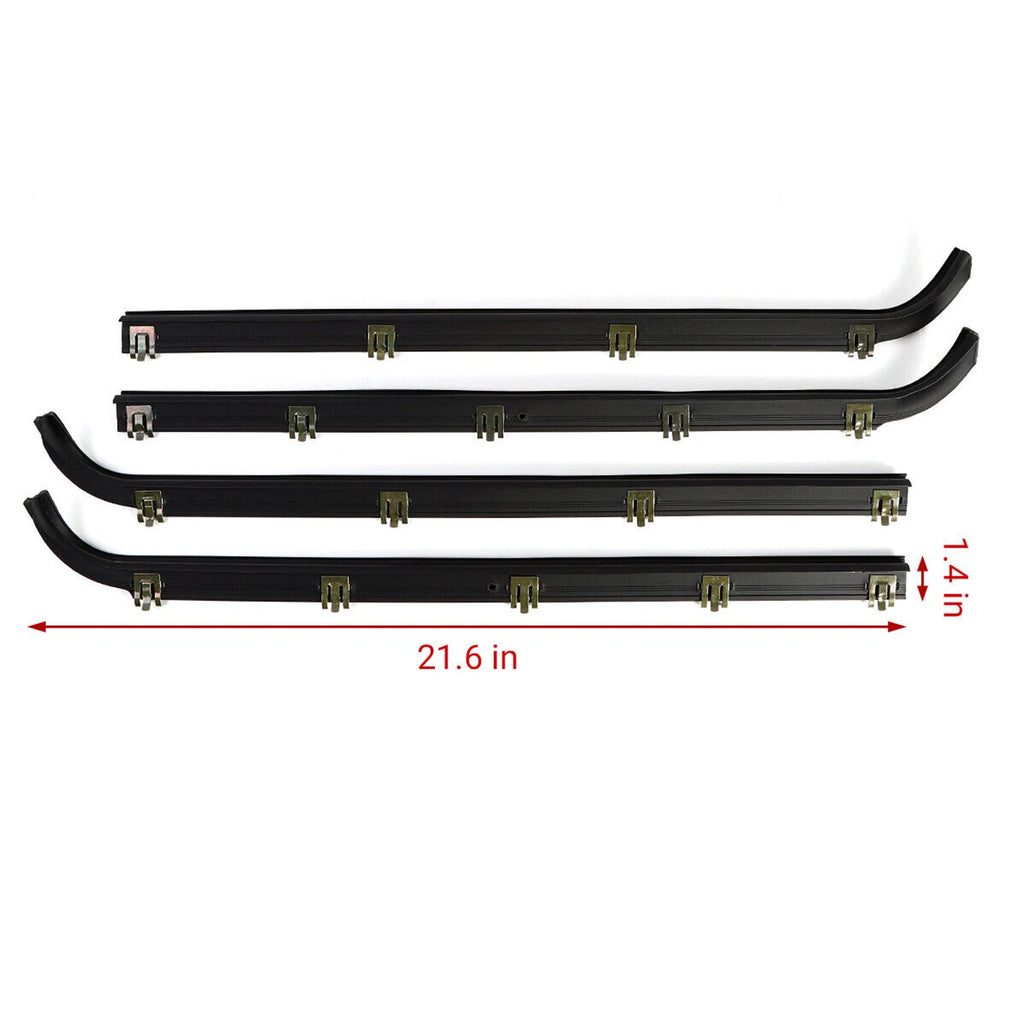 Window Sweep Felts Seals Weatherstrip for Ford F150 (1987–1997)