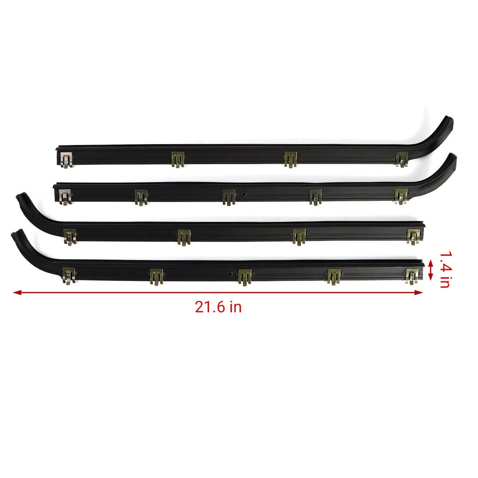 Window Sweep Felts Seals Weatherstrip for Ford F150 (1987–1997)