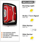 LED Tail Light Brake Lamp for GMC Sierra 1500 (2016–2018) - Passenger Side