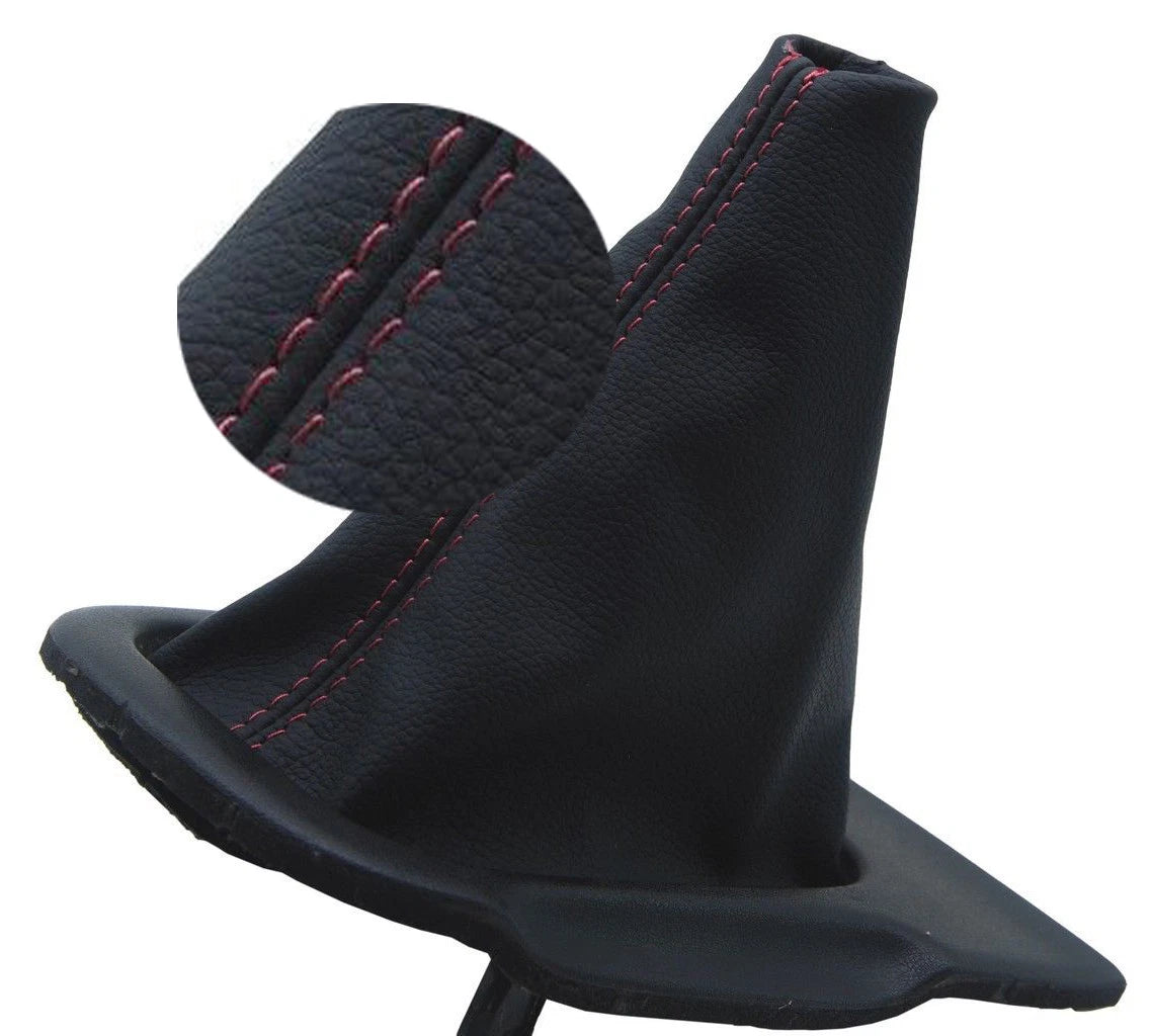Manual Shift Boot Cover for Nissan Silvia 240SX (1994–1998) Red Stitch