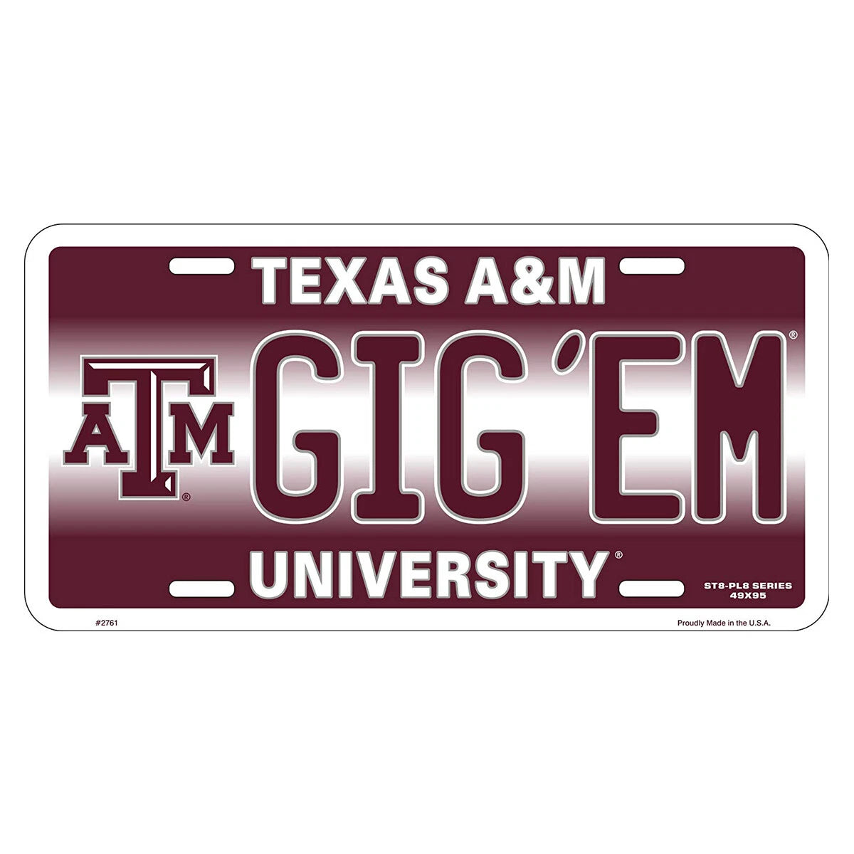 Texas A&M Aggies NCAA License Plate Tag 6 x 12