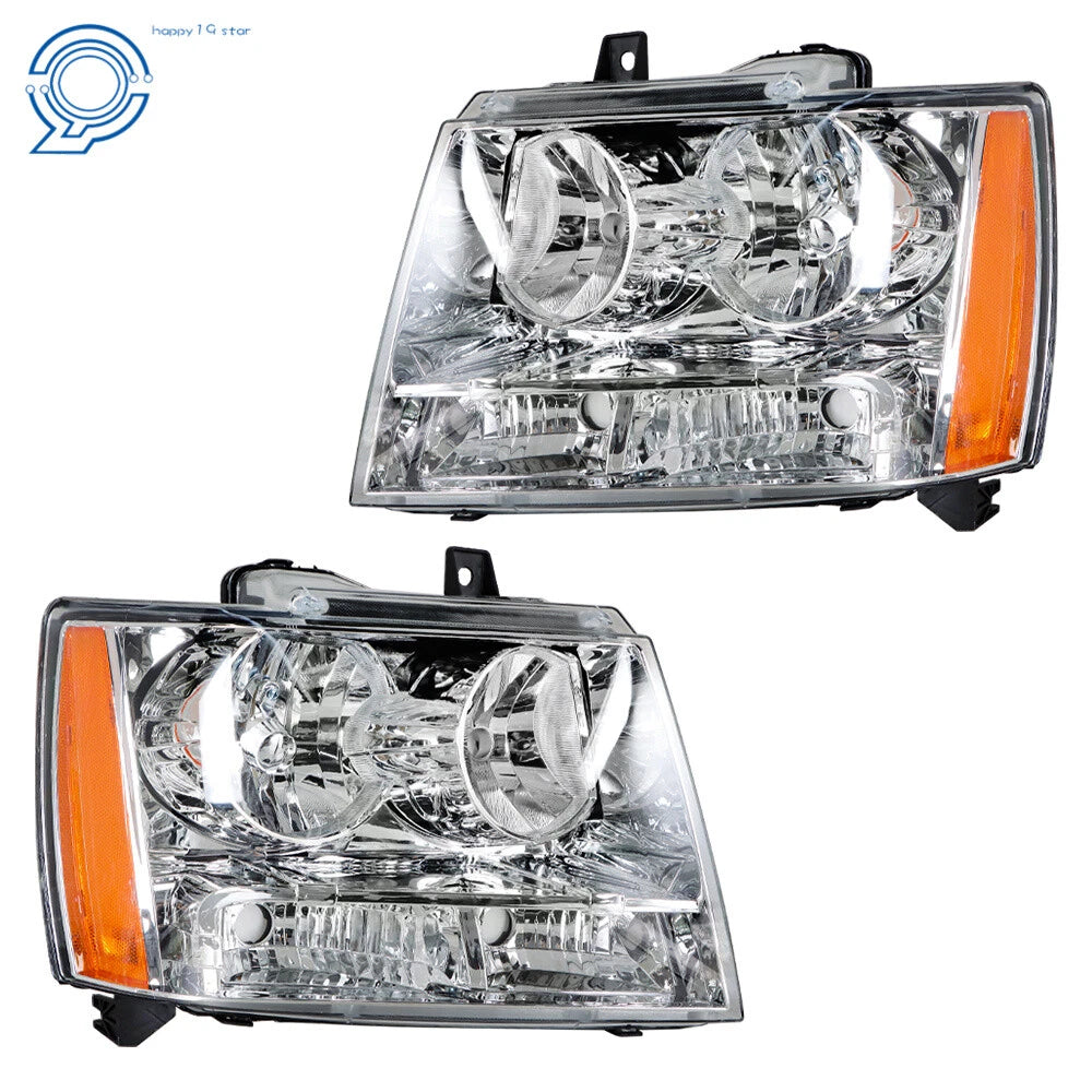 Chrome Headlights for Chevy Avalanche/Suburban/Tahoe (2007-2014)