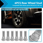 6PCS Rear Wheel Studs for Nissan Patrol MQ GQ GU Y60 Y61