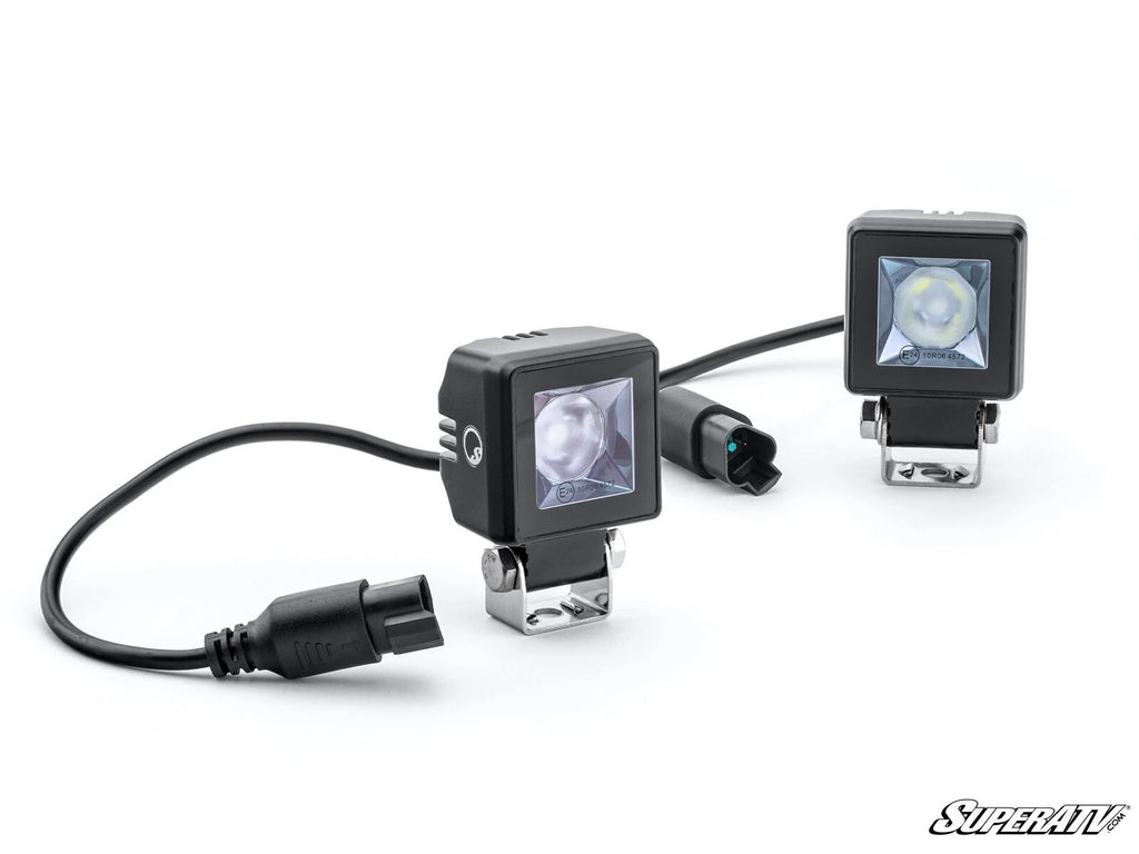 2X LED Cube Lights with Pro-Fit Mount Brackets for Polaris RZR (2014–2023)