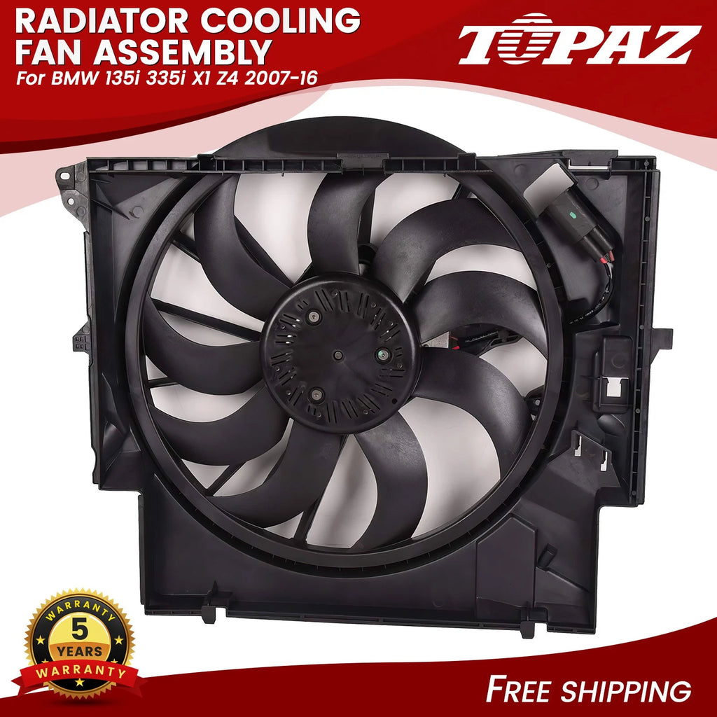 Cooling Fan Assembly for BMW 135i 335i X1 Z4 (2007–2016)