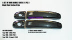 4 x Black Carbon Fiber Door Handle Covers for Ford Ranger (2012-2019)
