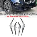 Carbon Fiber Look Front Bumper Side Fin Canard Splitter for BMW X6