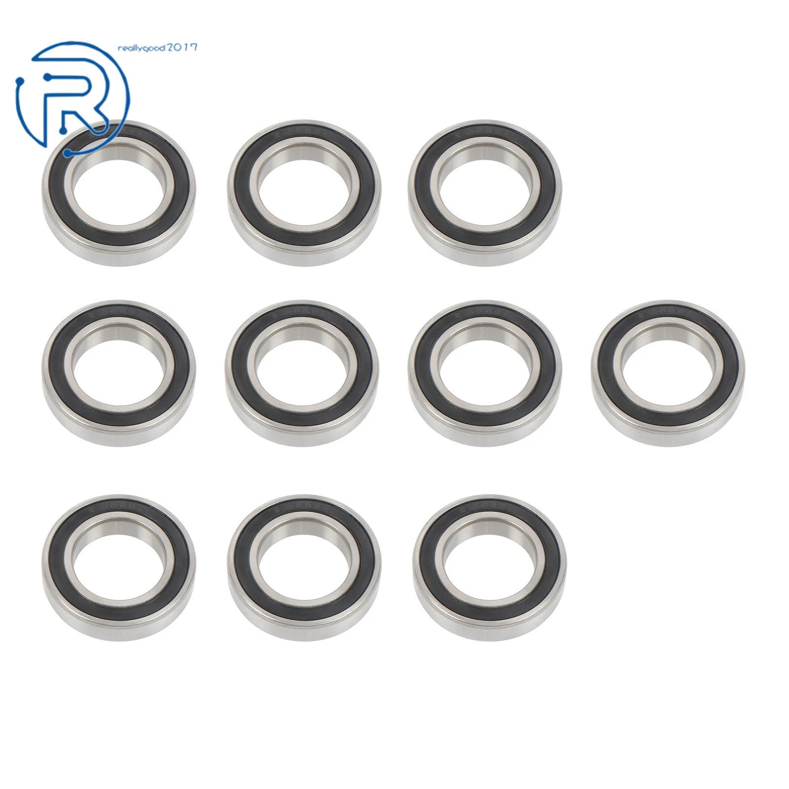 2X Rubber Sealed Deep Groove Ball Bearing 6008-2RS 40mm ID 68mm OD
