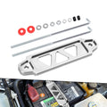 Silver JDM Battery Hold Tie Down w/ J-Hooks for Honda Civic EG EK S2000 (1992–2005)