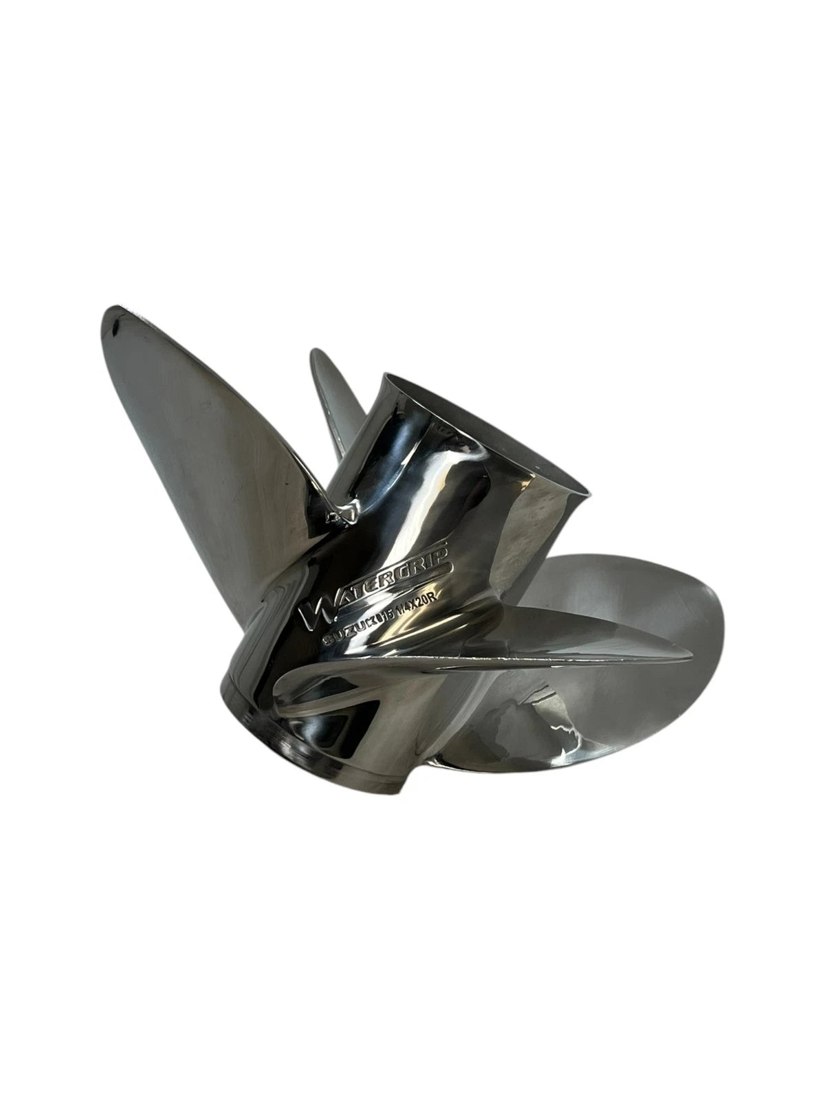 Set of 4 Stainless Steel Watergrip Propellers for Suzuki Marine (OEM)