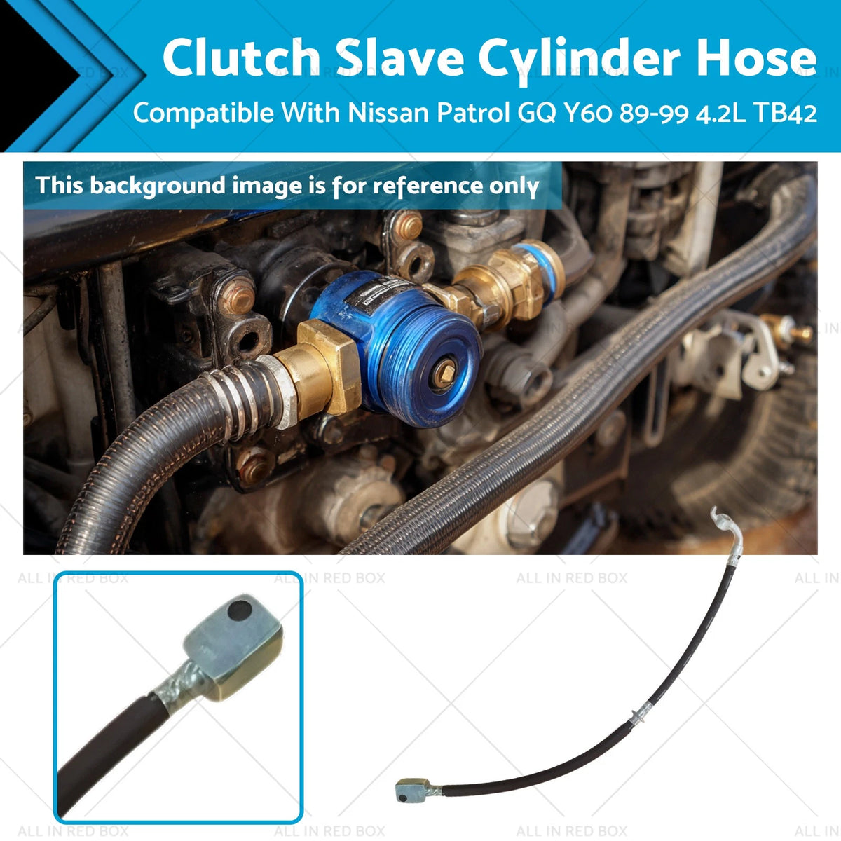 Clutch Slave Cylinder Hose for Nissan Patrol Y60 (1989–1999) 4.2L Petrol TB42