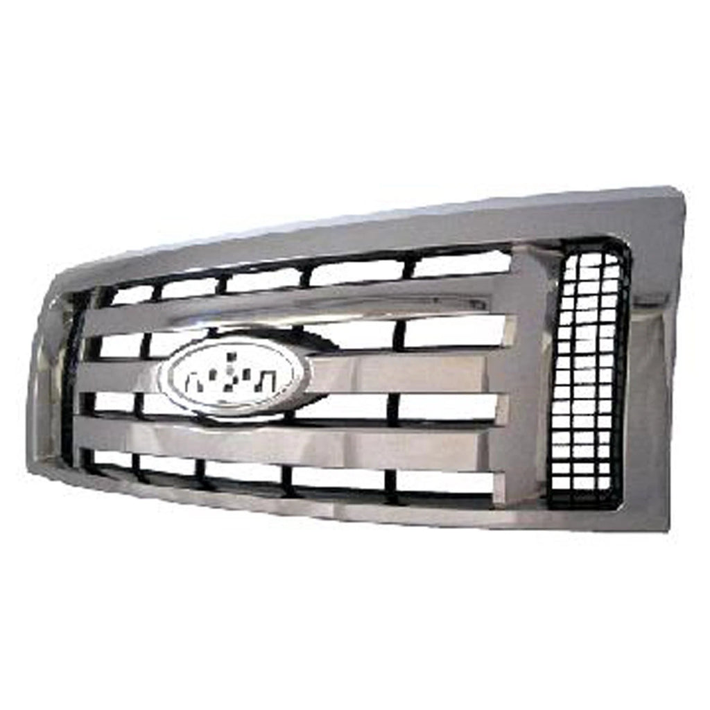 Replacement Chrome Plastic Grille For 2009-2012 Ford Pickup Ford Lightduty