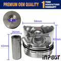 Set of 3 STD Pistons and Rings for Deutz F3L2011 BF3L2011