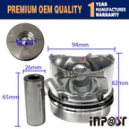 Set of 3 STD Pistons and Rings for Deutz F3L2011 BF3L2011