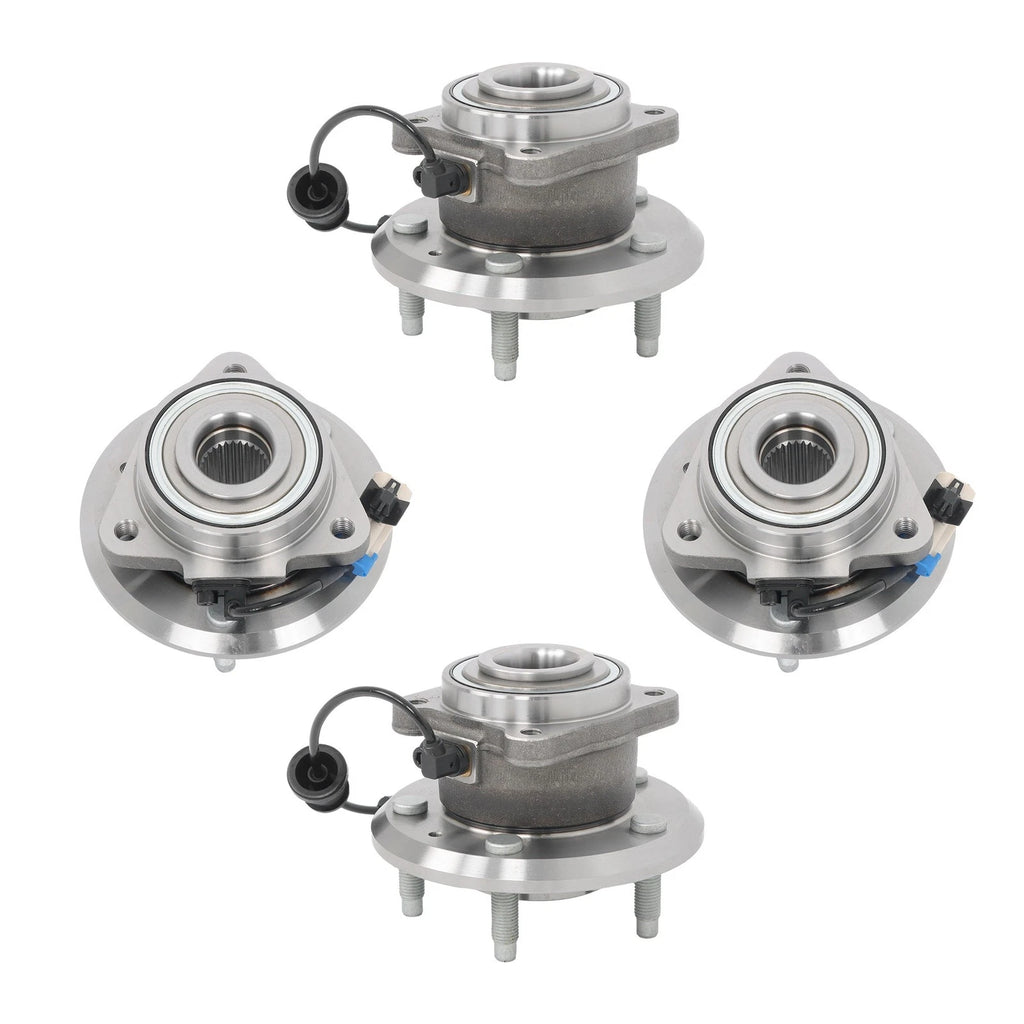 Set of 4 Wheel Hub Bearing Assemblies for Chevrolet Equinox Pontiac Torrent (2007–2009)