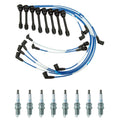NGK Wire Set & 8 Laser Platinum Spark Plugs for Lexus LS400 SC400 (1990–2000)
