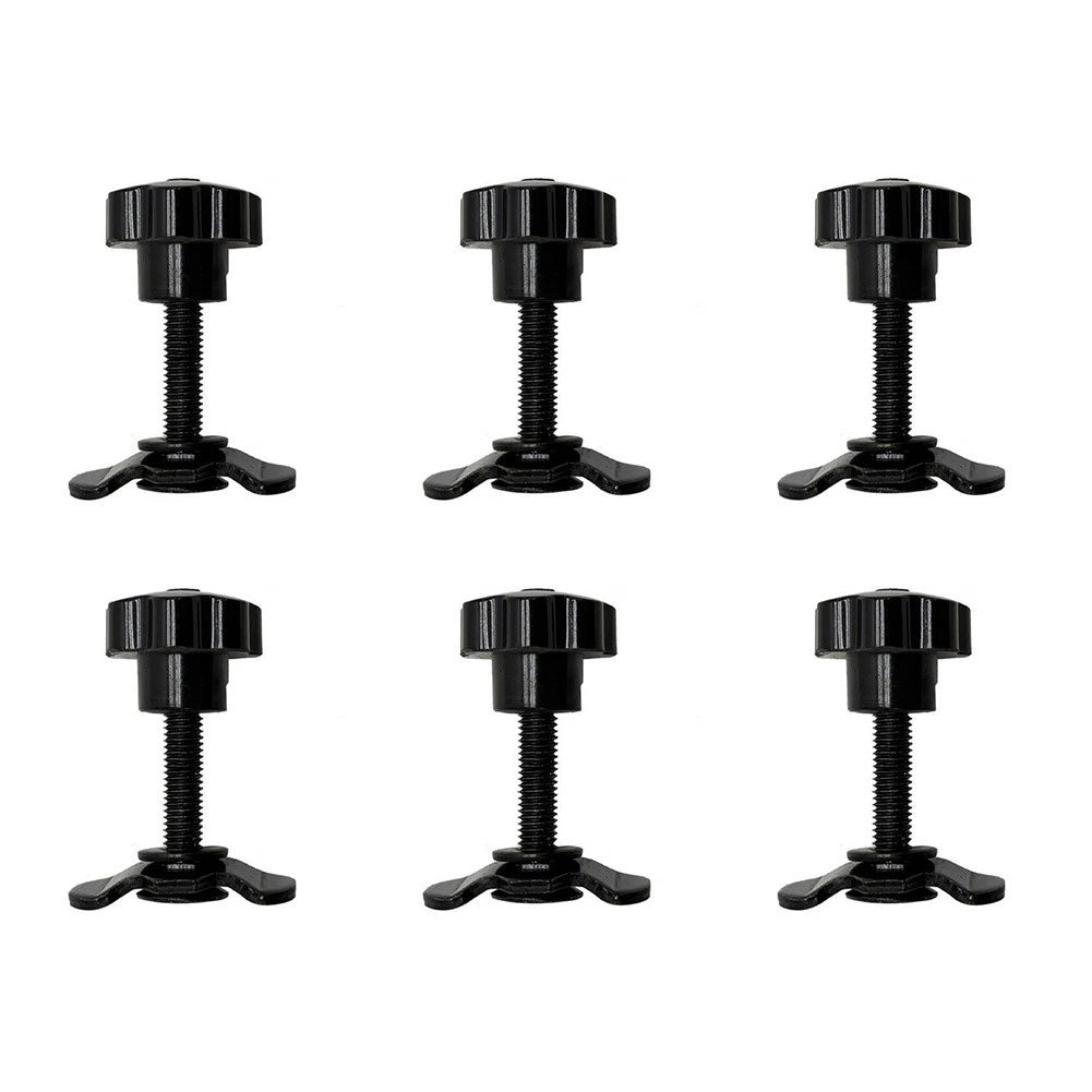 6pcs M8 Star Handle Screws for Aluminum Boat Rail Lashing Rails (20-45mm)