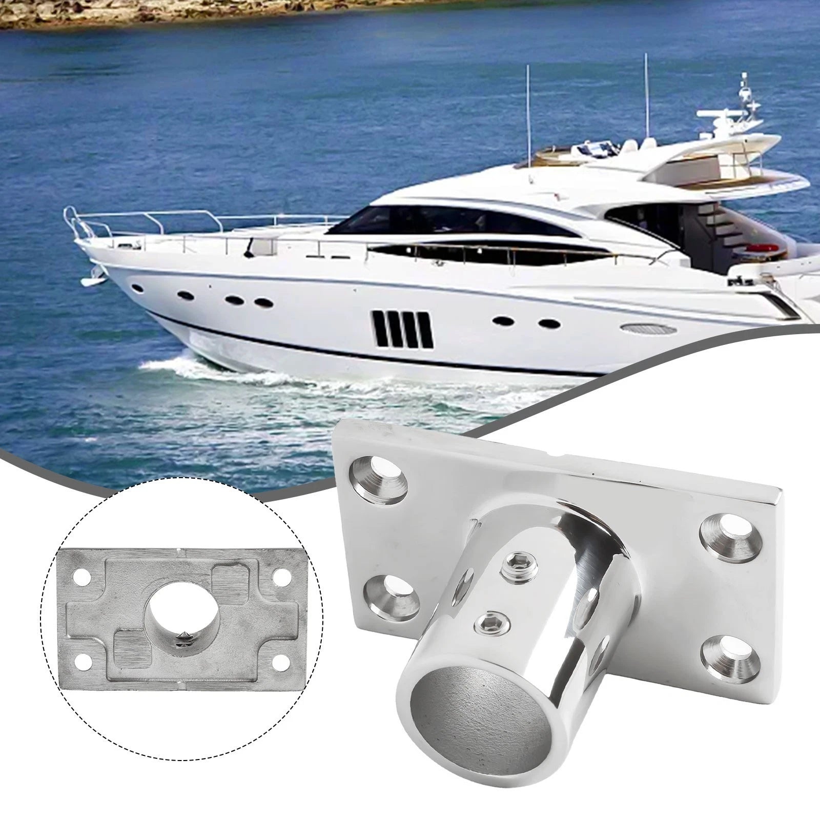 Rectangular Handrail Bases for Safe Boating Experience