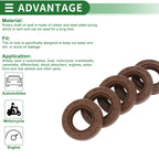 Oil Seal FKM Rubber 20x35x8mm for Various Models (5 Pcs)