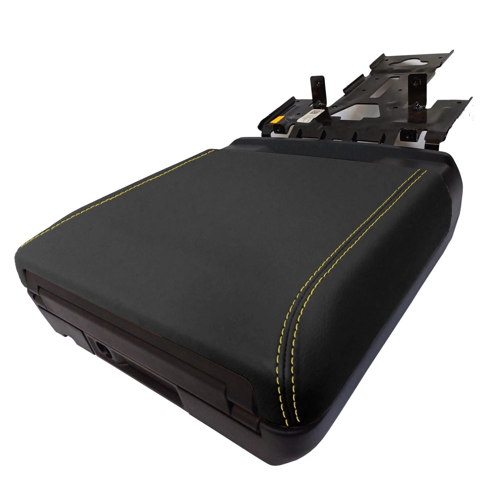 Console Armrest Cover for Ford F150 XLT (2021–2024) Yellow Stitch